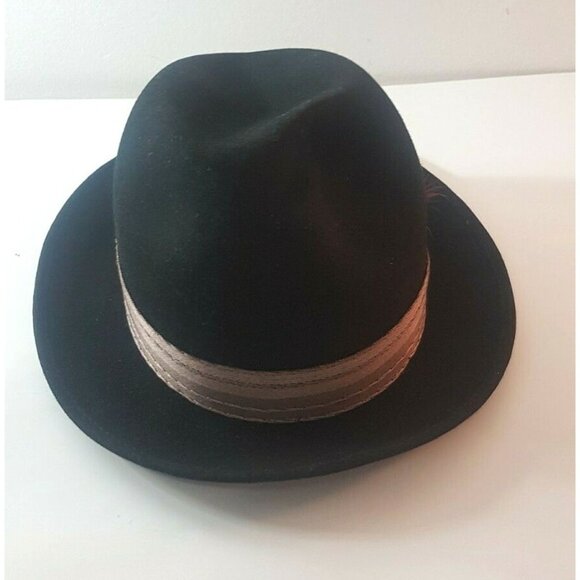 Vintage BILTMORE SENATOR Hat Black Campeau 6 5/8 53 cm Made in Canada - Picture 8 of 11